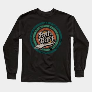 Beth Hart // Retro Circle Crack Vintage Long Sleeve T-Shirt